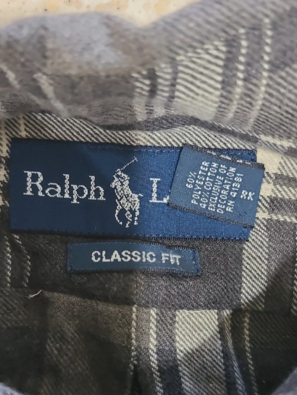 Polo by Ralph Lauren Gray Plaid Button-Down Shirt